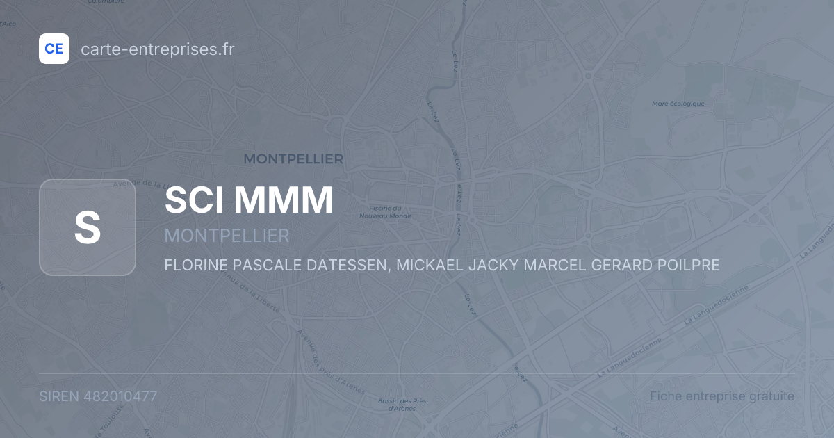 SCI MMM — 482010477 — fiche entreprise