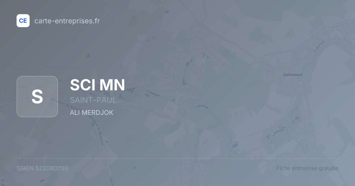 SCI MN — 522080290 — fiche entreprise