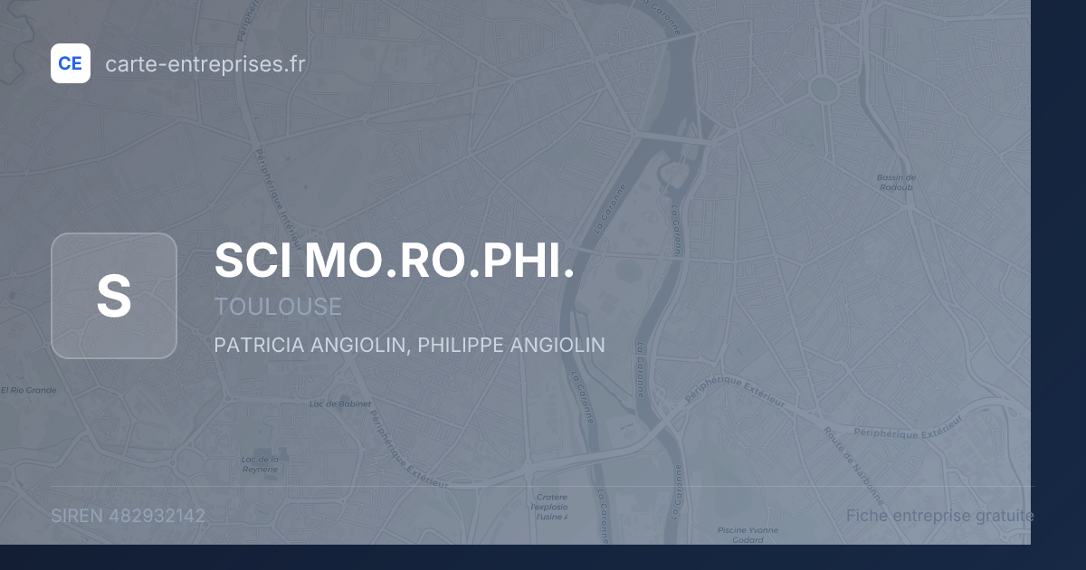 SCI MO.RO.PHI. — 482932142 — fiche entreprise