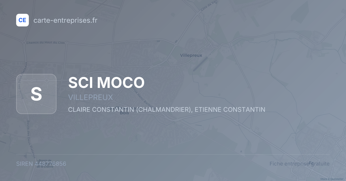SCI MOCO — 448776856 — fiche entreprise
