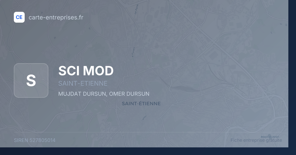 SCI MOD — 527805014 — fiche entreprise
