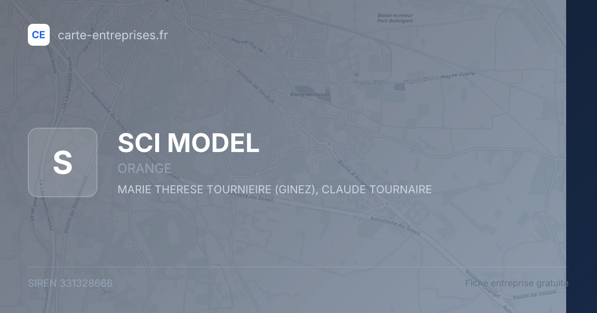 SCI MODEL — 331328666 — fiche entreprise