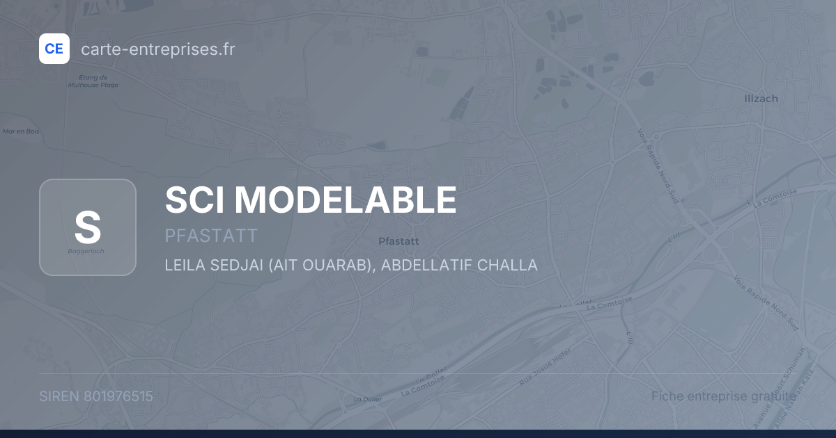 SCI MODELABLE — 801976515 — fiche entreprise