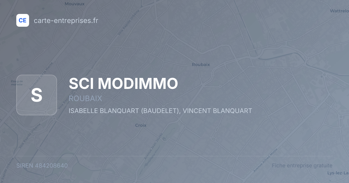 SCI MODIMMO — 484208640 — fiche entreprise