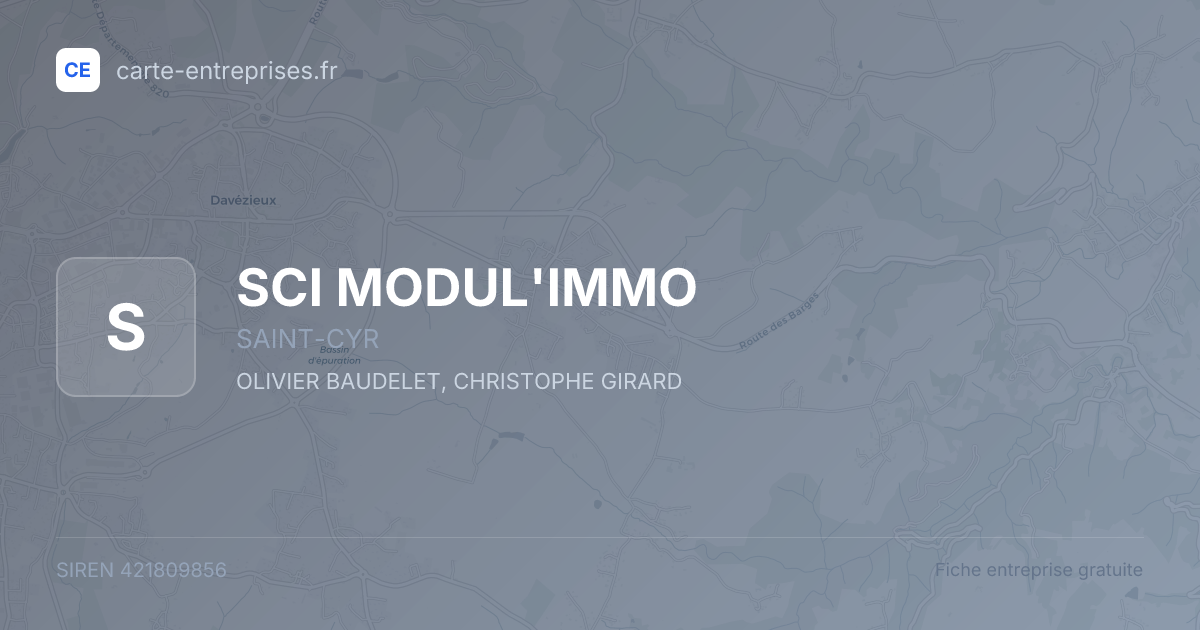 SCI MODUL'IMMO — 421809856 — fiche entreprise