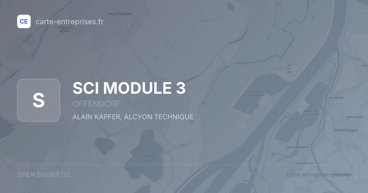 SCI MODULE 3 — 808958722 — fiche entreprise