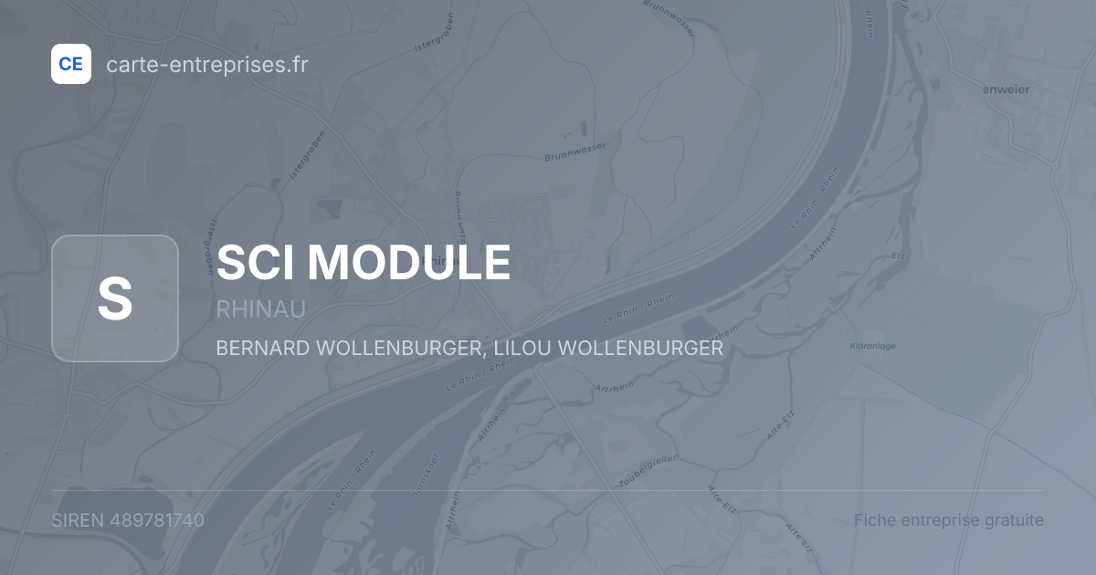 SCI MODULE — 489781740 — fiche entreprise
