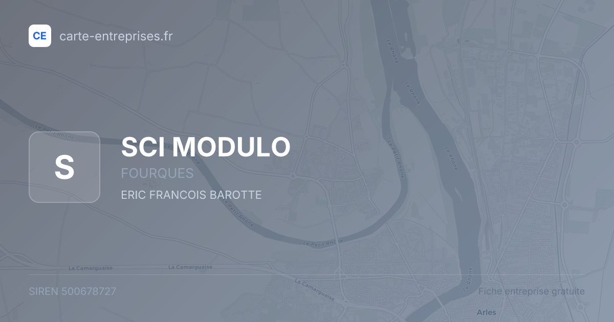 SCI MODULO — 500678727 — fiche entreprise