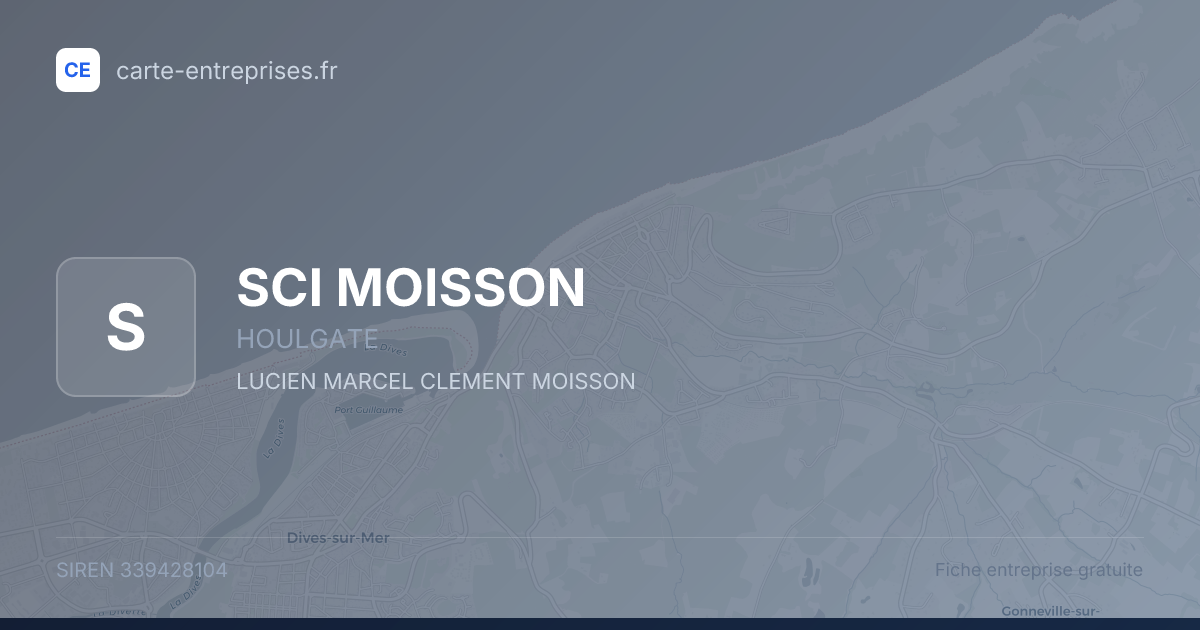 SCI MOISSON — 339428104 — fiche entreprise