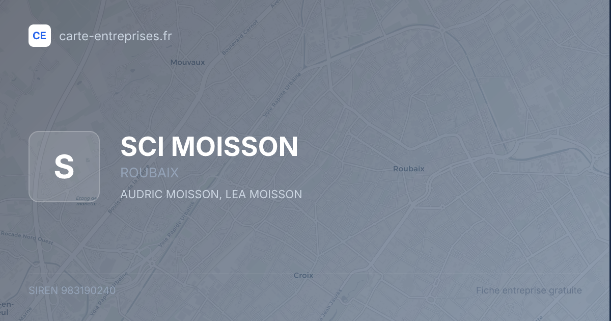 SCI MOISSON — 983190240 — fiche entreprise