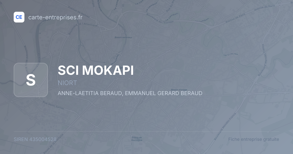 SCI MOKAPI — 435004528 — fiche entreprise