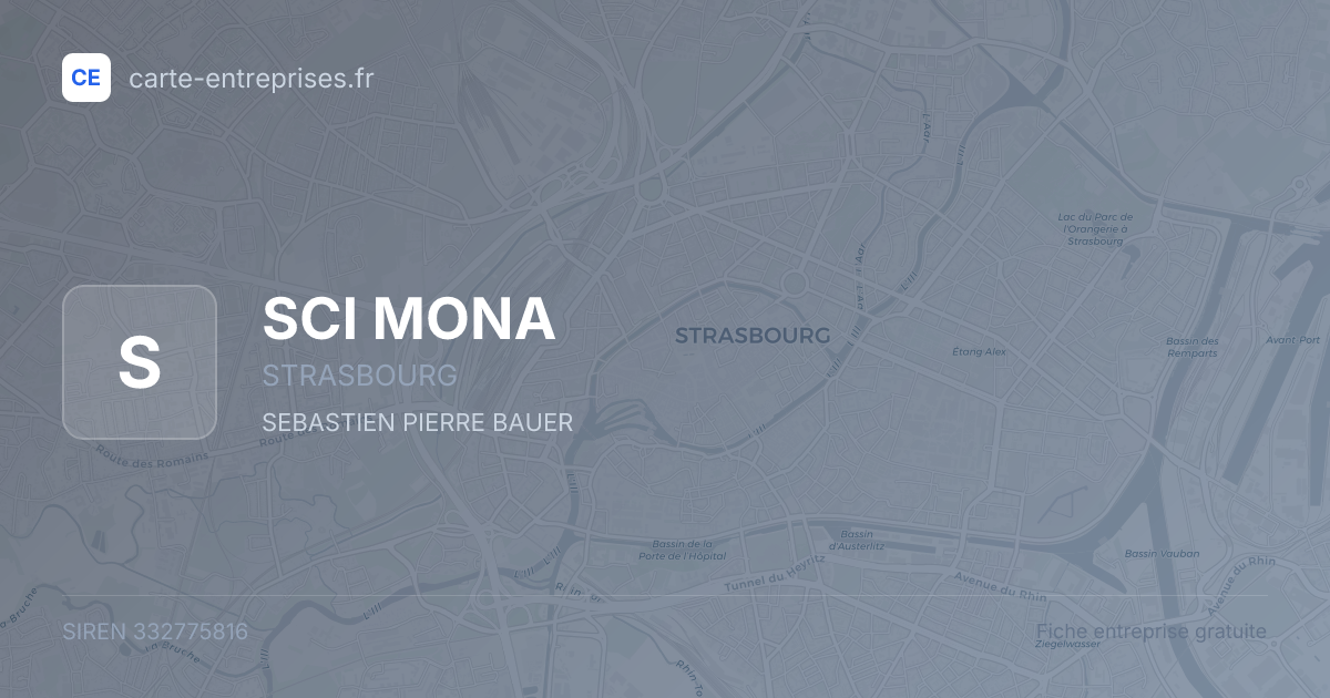SCI MONA — 332775816 — fiche entreprise