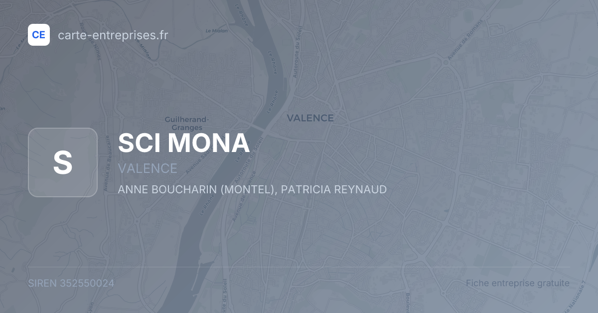 SCI MONA — 352550024 — fiche entreprise