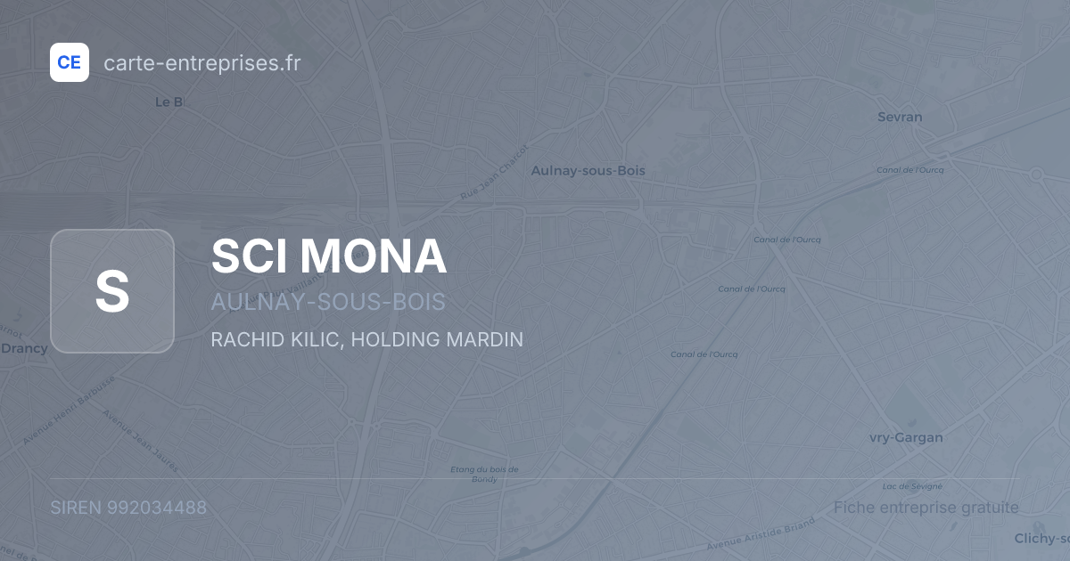 SCI MONA — 992034488 — fiche entreprise