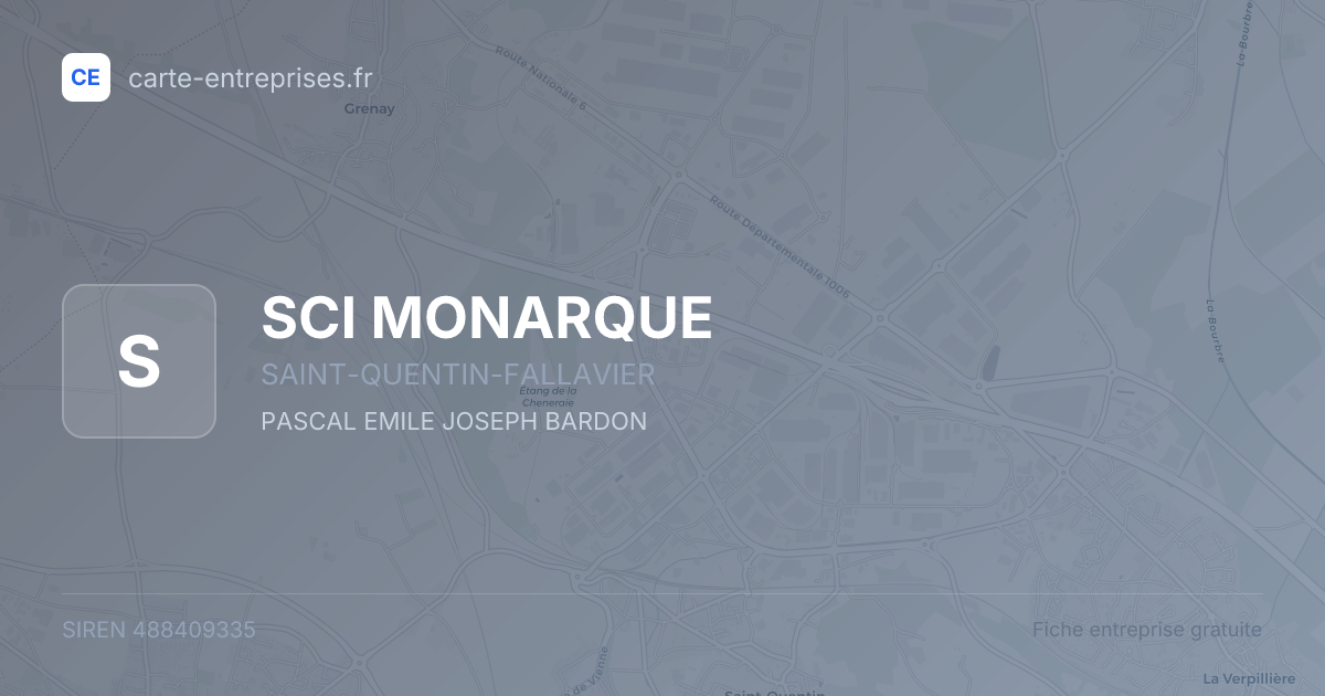 SCI MONARQUE — 488409335 — fiche entreprise