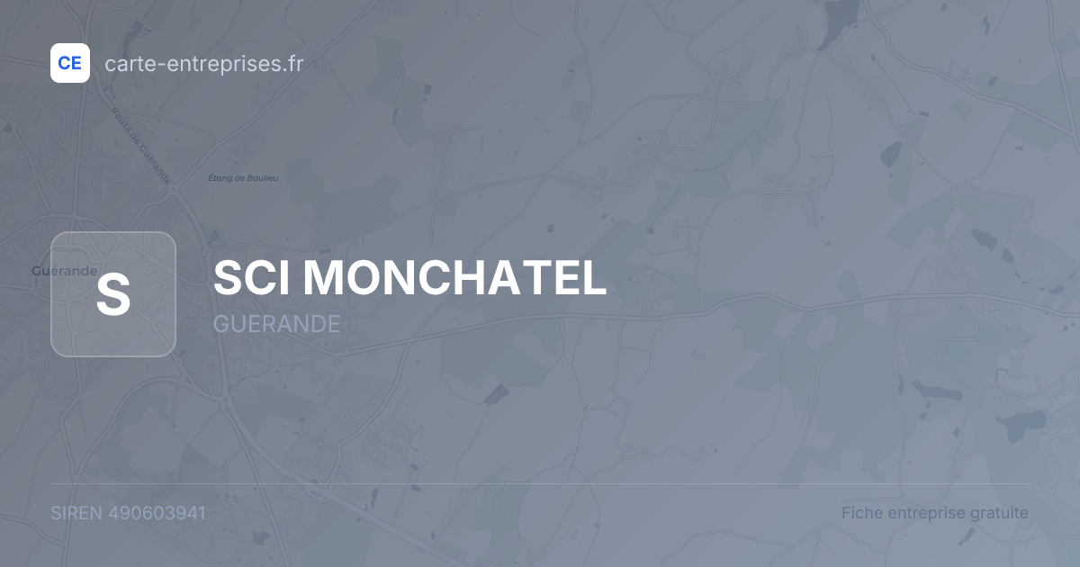 SCI MONCHATEL — 490603941 — fiche entreprise