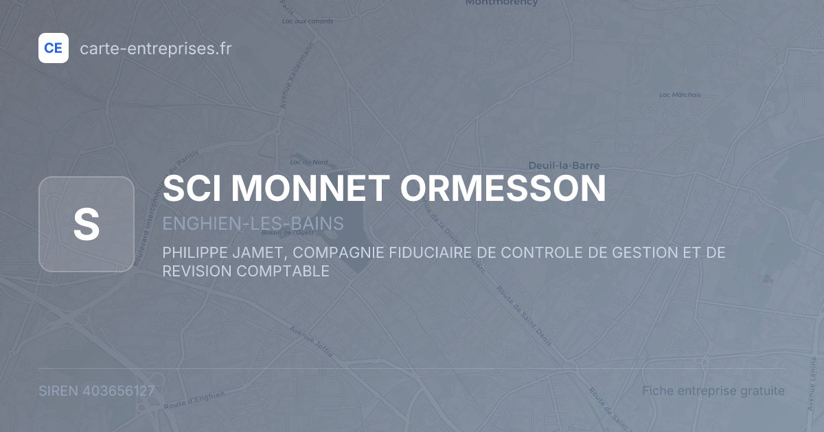 SCI MONNET ORMESSON — 403656127 — fiche entreprise