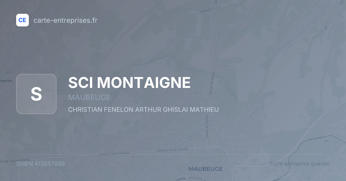 SCI MONTAIGNE — 413657669 — fiche entreprise