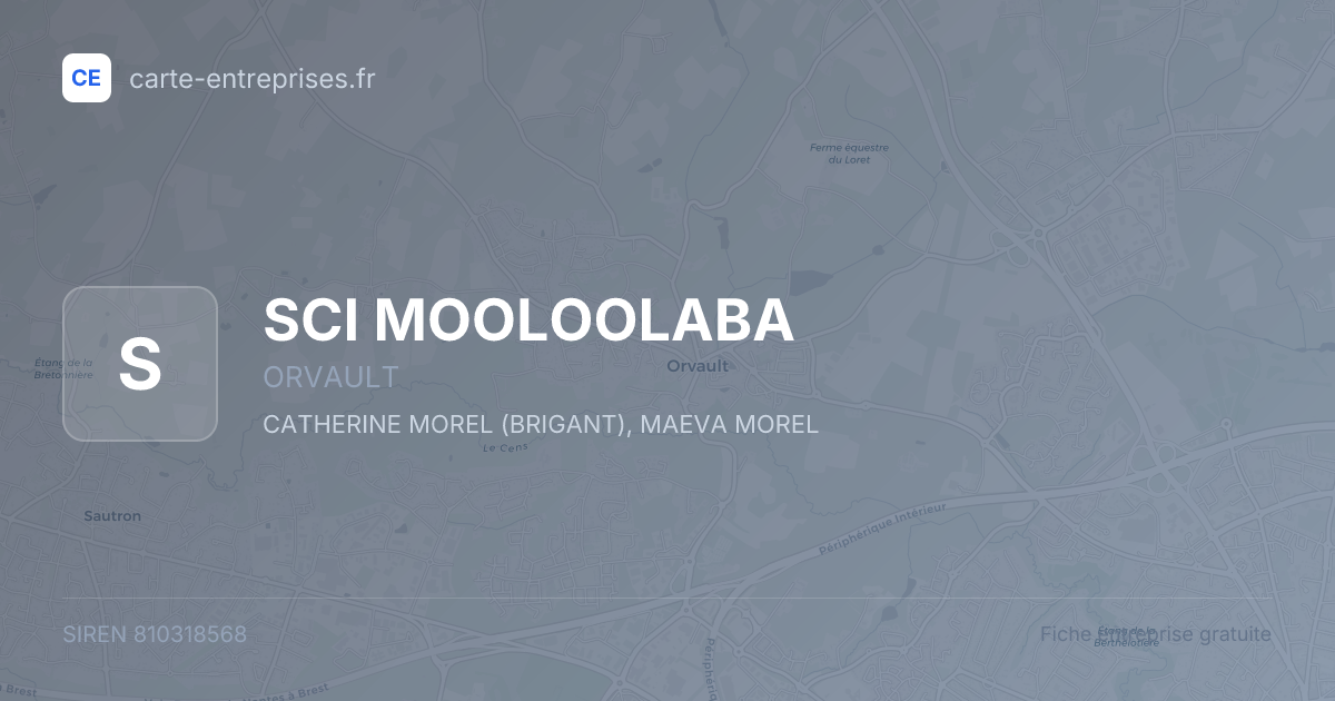 SCI MOOLOOLABA — 810318568 — fiche entreprise