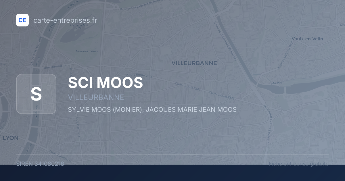 SCI MOOS — 341080216 — fiche entreprise