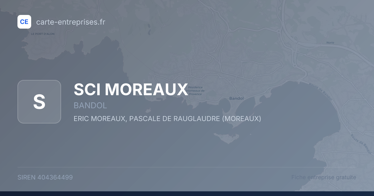 SCI MOREAUX — 404364499 — fiche entreprise