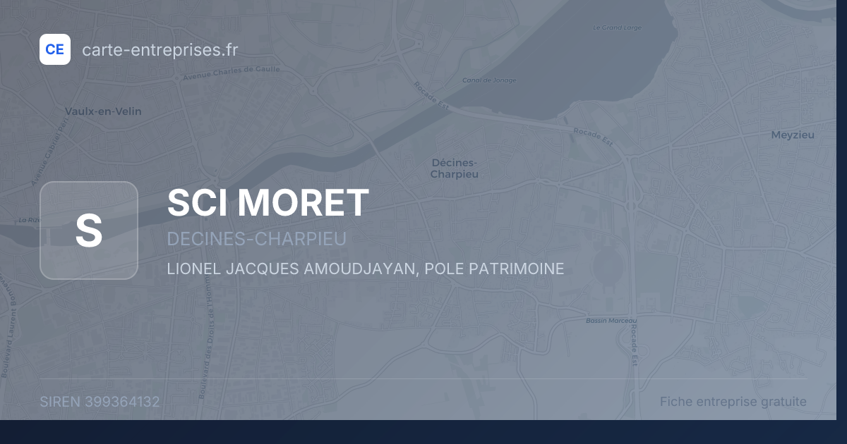SCI MORET — 399364132 — fiche entreprise