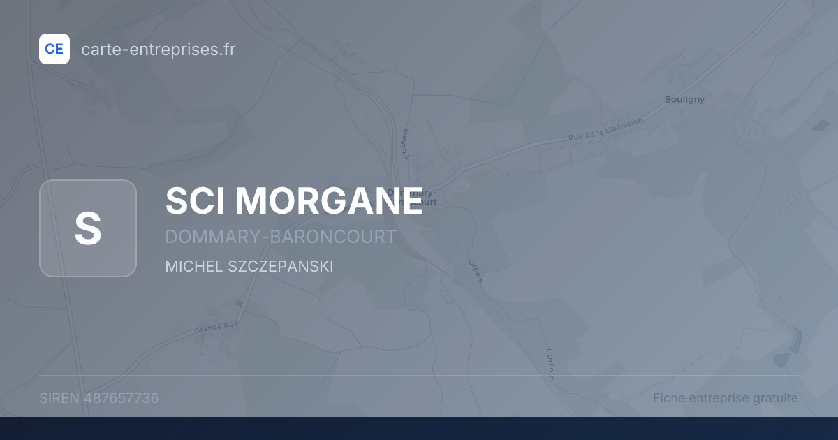 SCI MORGANE — 487657736 — fiche entreprise