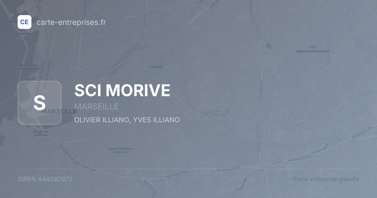SCI MORIVE — 444080972 — fiche entreprise
