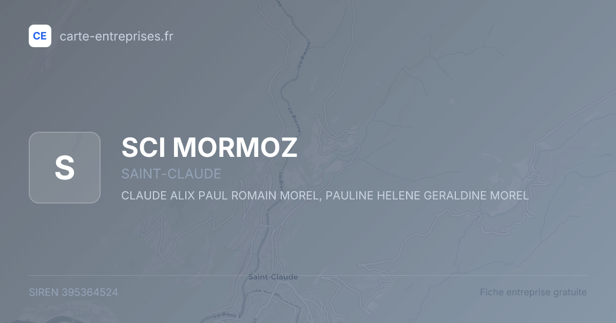 SCI MORMOZ — 395364524 — fiche entreprise