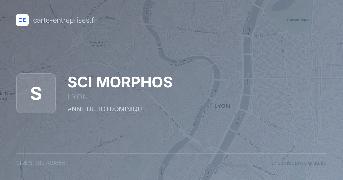 SCI MORPHOS — 382780856 — fiche entreprise