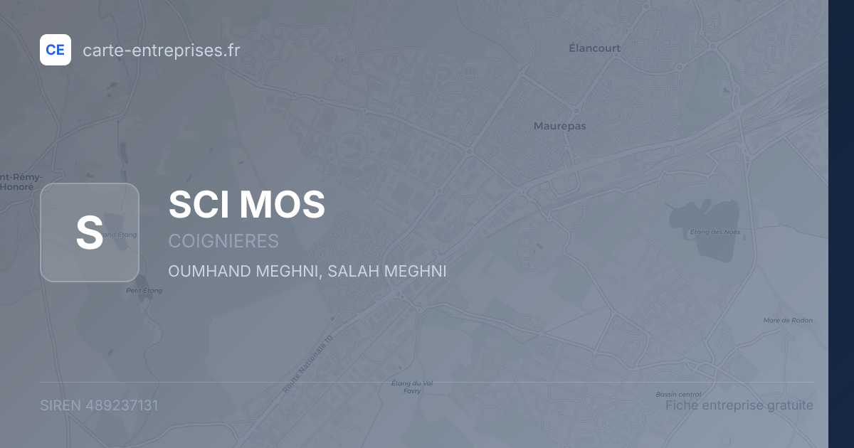 SCI MOS — 489237131 — fiche entreprise