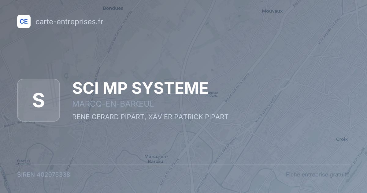 SCI MP SYSTEME — 402975338 — fiche entreprise