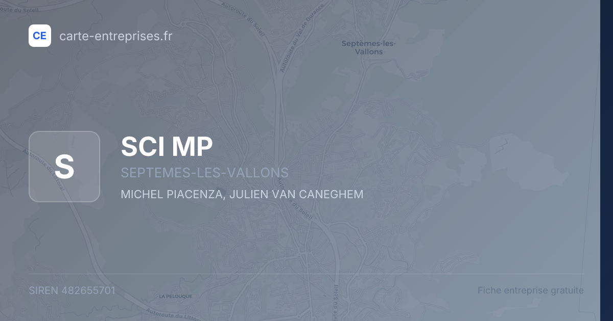 SCI MP — 482655701 — fiche entreprise