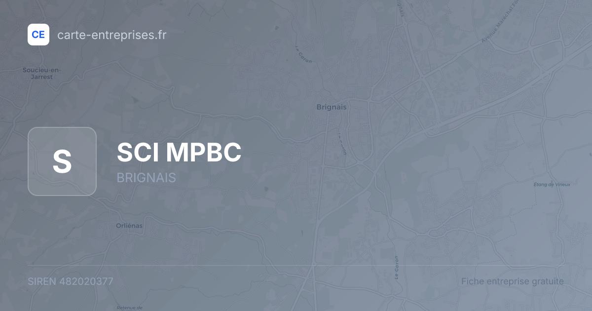 SCI MPBC — 482020377 — fiche entreprise