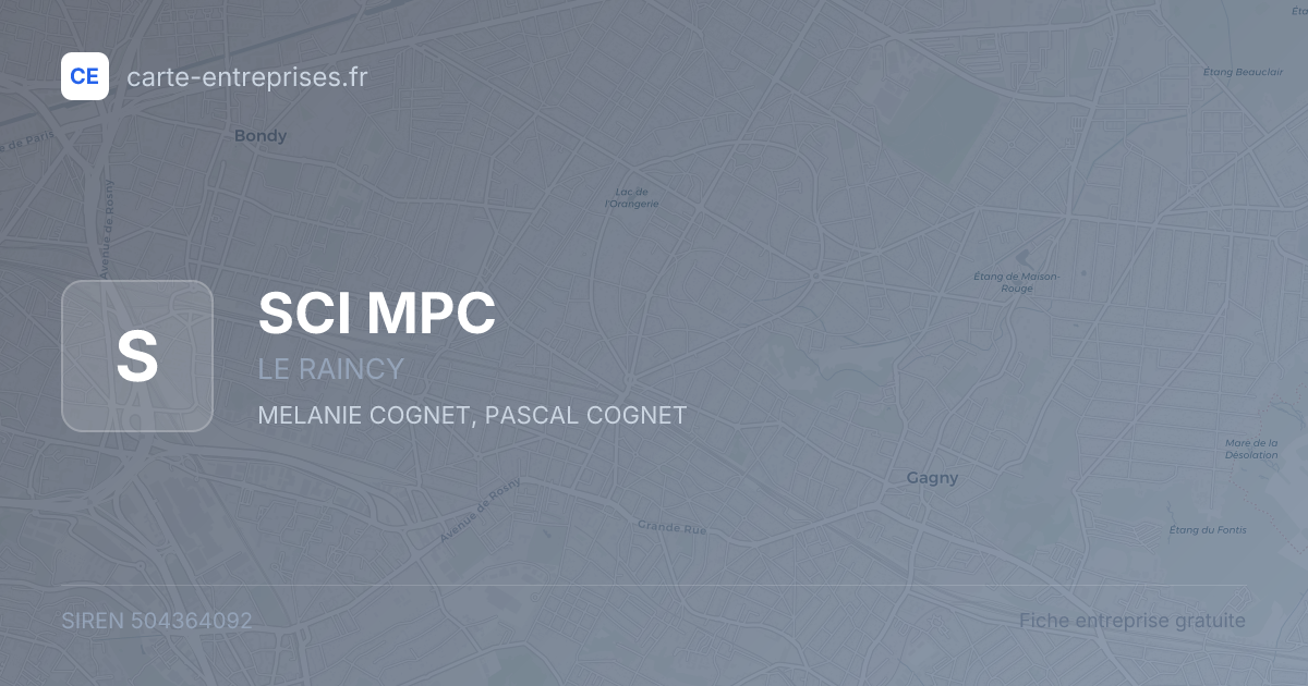 SCI MPC — 504364092 — fiche entreprise
