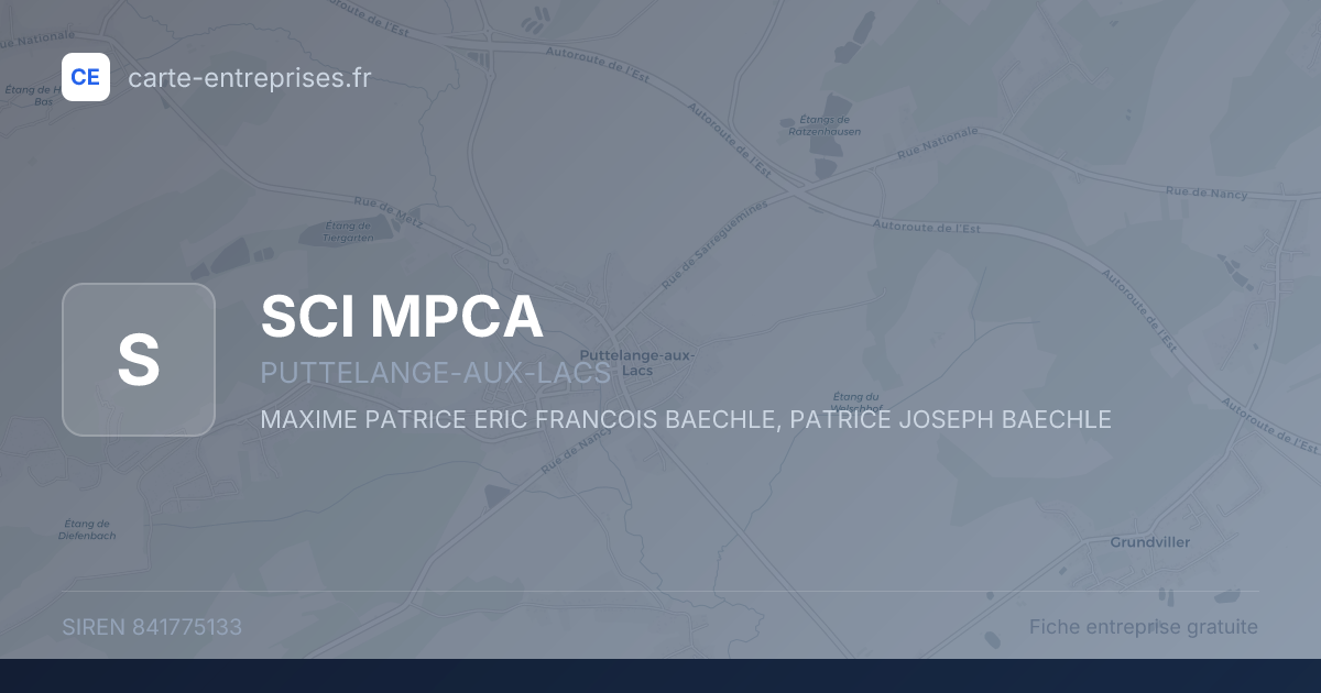SCI MPCA — 841775133 — fiche entreprise