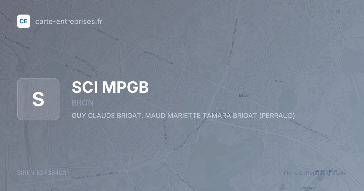 SCI MPGB — 524364031 — fiche entreprise