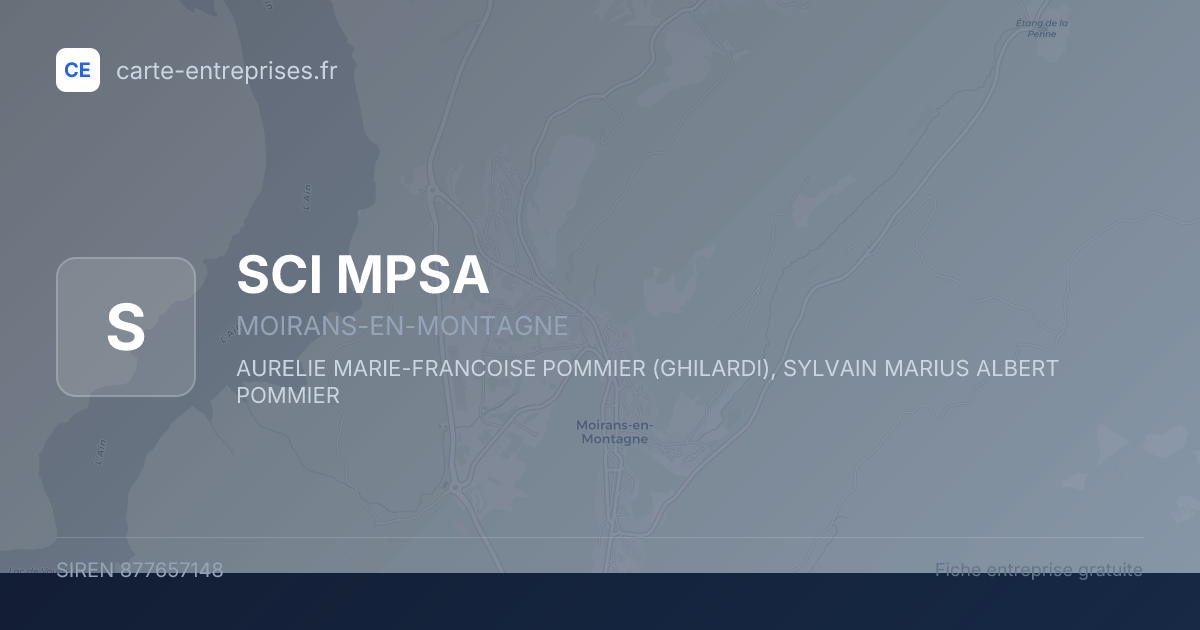 SCI MPSA — 877657148 — fiche entreprise