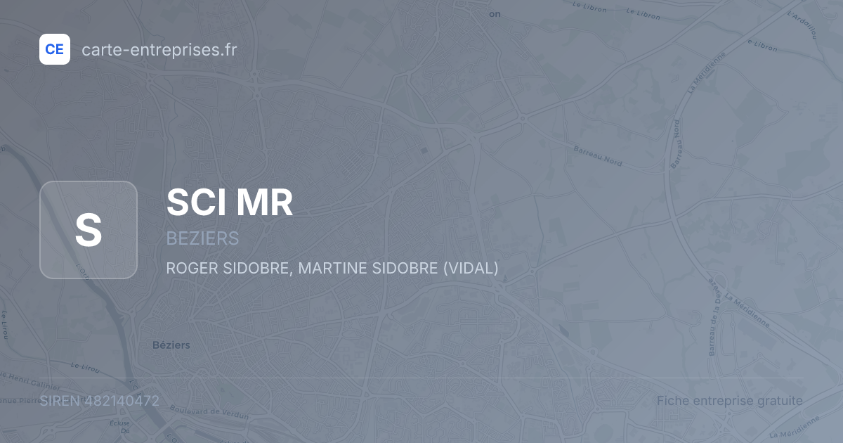 SCI MR — 482140472 — fiche entreprise