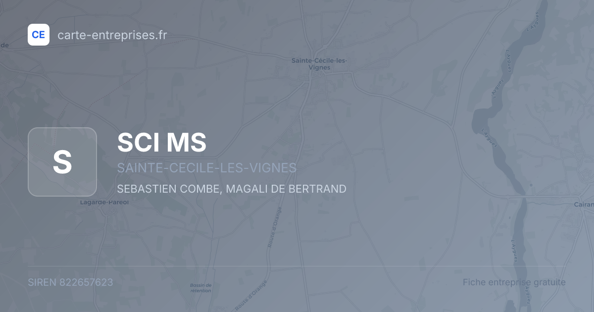 SCI MS — 822657623 — fiche entreprise