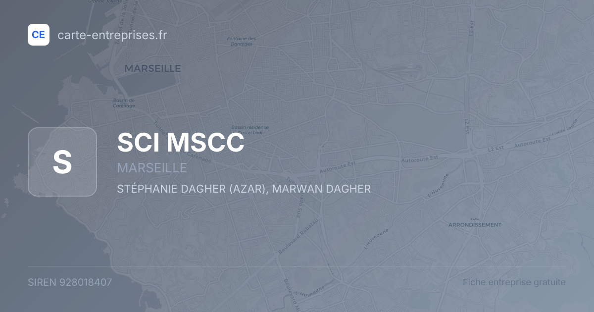 SCI MSCC — 928018407 — fiche entreprise