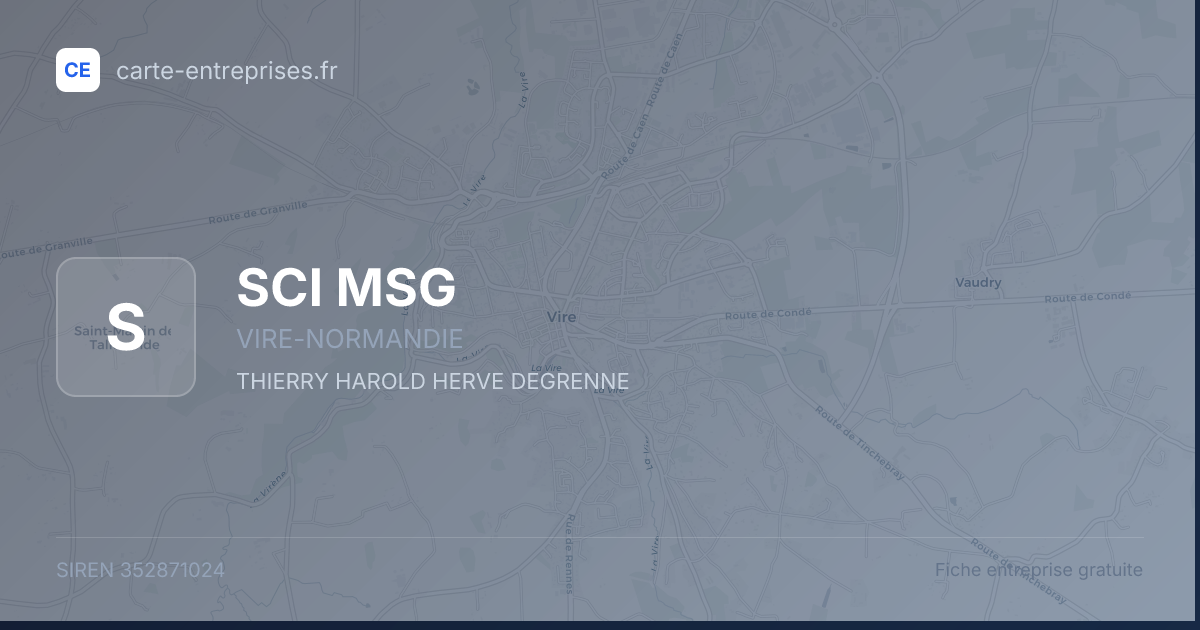 SCI MSG — 352871024 — fiche entreprise