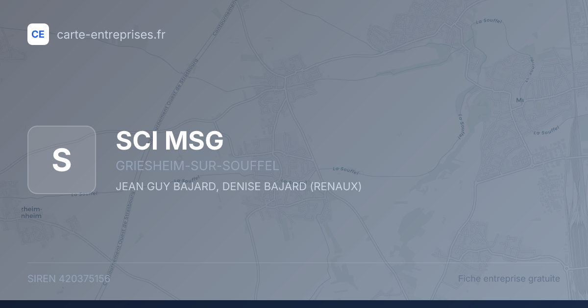 SCI MSG — 420375156 — fiche entreprise