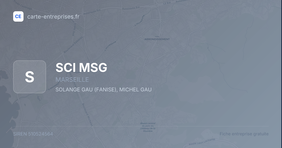SCI MSG — 510524564 — fiche entreprise