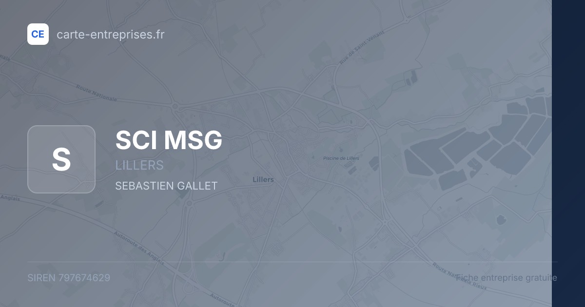 SCI MSG — 797674629 — fiche entreprise