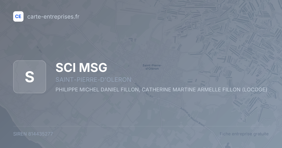 SCI MSG — 814435277 — fiche entreprise