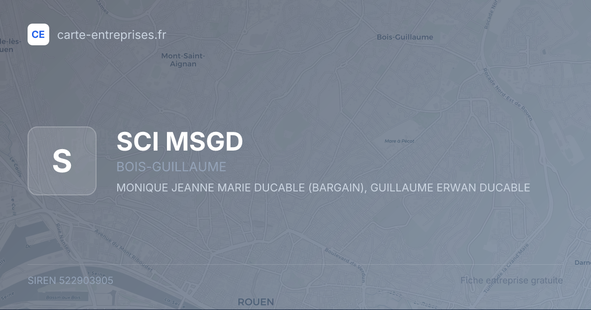 SCI MSGD — 522903905 — fiche entreprise