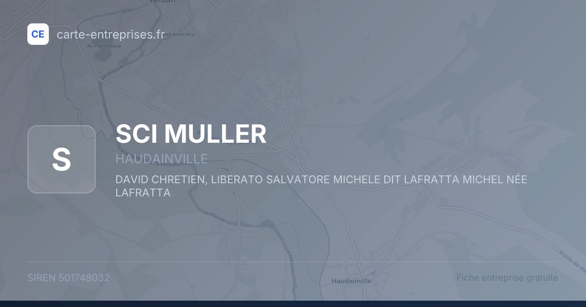 SCI MULLER — 501748032 — fiche entreprise