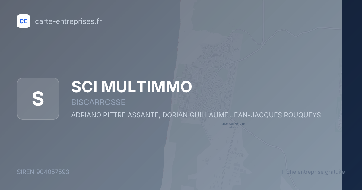 SCI MULTIMMO — 904057593 — fiche entreprise