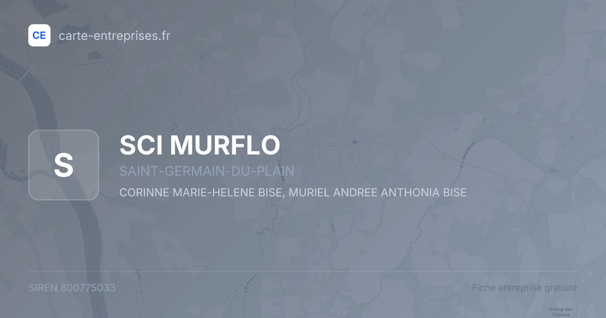 SCI MURFLO — 800775033 — fiche entreprise